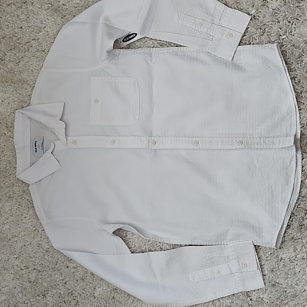 Old navy white shirt XL 14/16 (kt3)